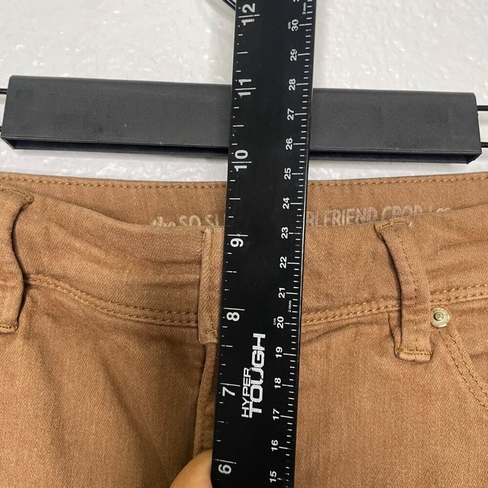 Chicos So Slimming Girlfriend Crop Jeans Brown Earth Tone Size 00 Regular - Picture 5 of 12